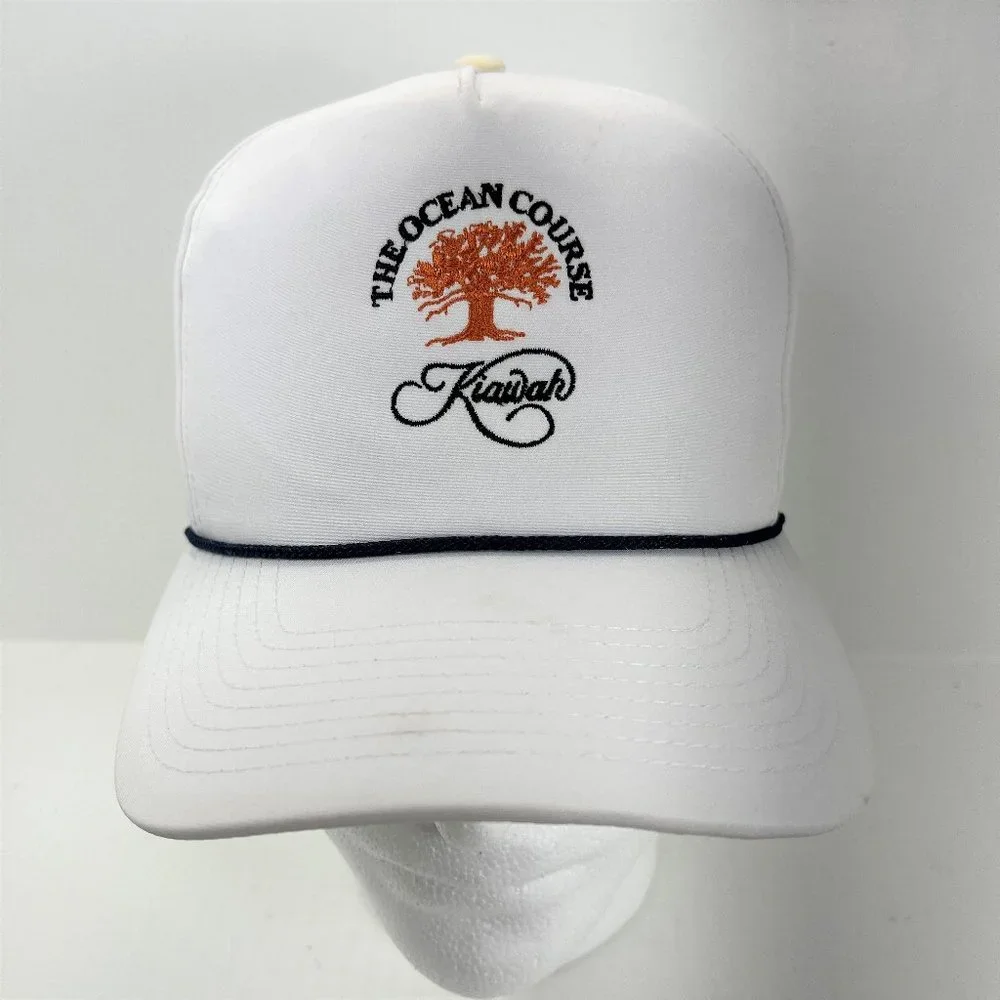 Kiawah The Ocean Course Imperial Cap Hat White Adjustable Snapback One Size Golf